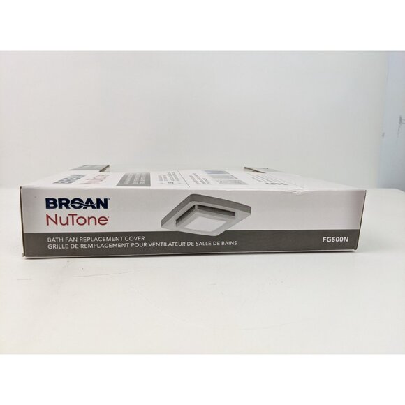 Broan NuTone Quick Install Bathroom Fan Replacement Cover W/ Light Model FG500N - Picture 2 of 11